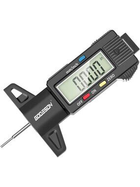Digital Tire Tread Depth Gauge 0-25.4mm, Large LCD Display, Car & Truck Tool